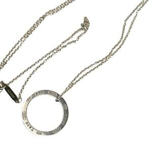 Tiffany and Co. 1837 Circle Pendant necklace 16 inch with box and bag